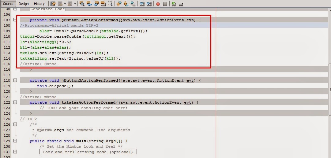 Ahmad Is Robi: Membuat Program Java Perhitungan Luas dan Keliling Segi ...