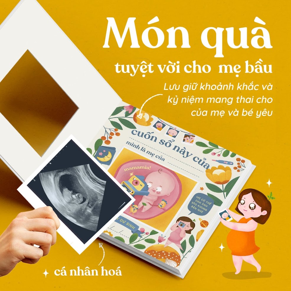 [A116] Sách tô màu cho Bà Bầu - Mẹ Bầu Zui