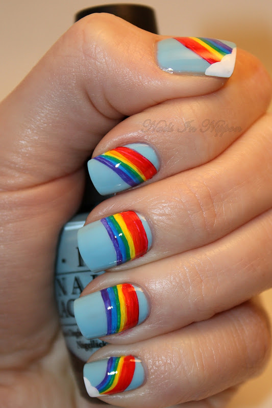 Nails In Nippon: Day 2: Rainbow Nails