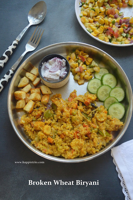 Broken Wheat Biryani