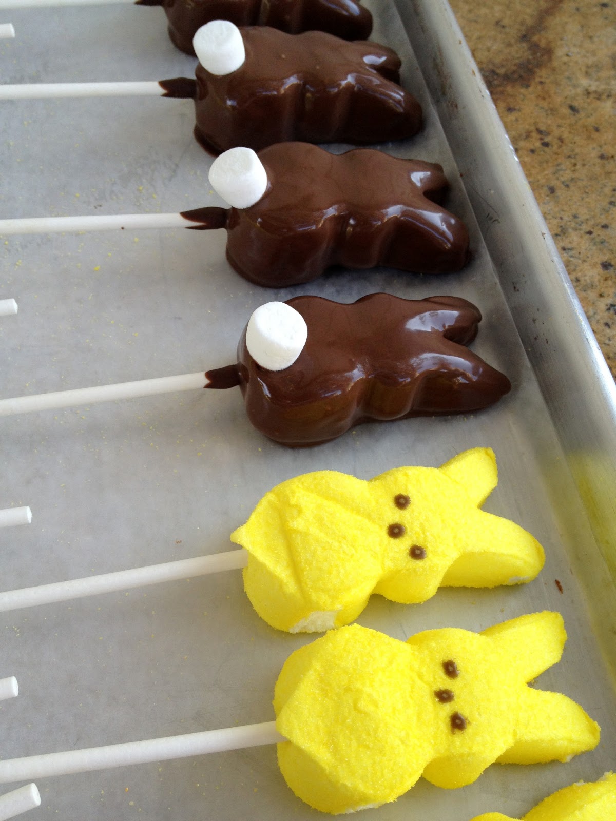 Marshmallow Cottontail Peeps on a Stick Sweet, Simple & Fun Easter