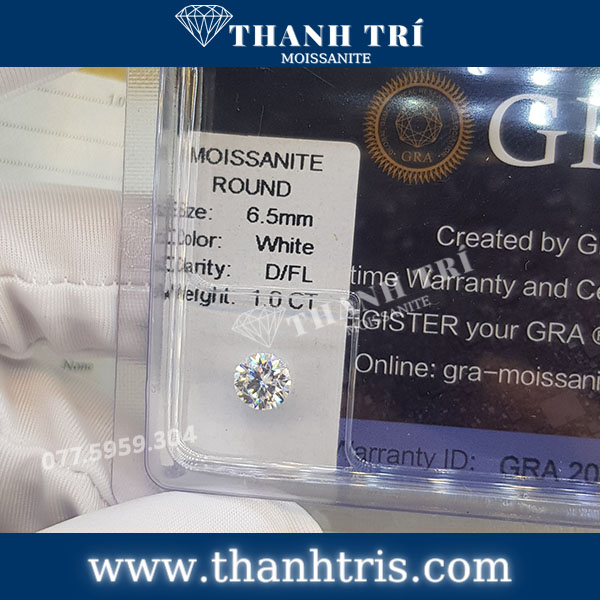 Kim cương Moissanite Round 6ly5