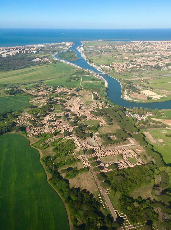 VEDUTA AEREA DI OSTIA ANTICA OGGI VEDUTA AEREA DI OSTIA ANTICA OGGI