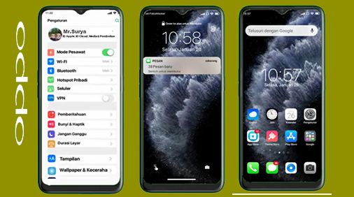 Tema Oppo | Realme: iOS  | iPhone Tembus Sistem UI dan Pengaturan