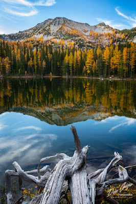 Image of Martin Lake reflection, Chelan Sawtooth