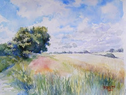 grass watercolour painting field philippe golden french wash benoit easel goldenfield pure