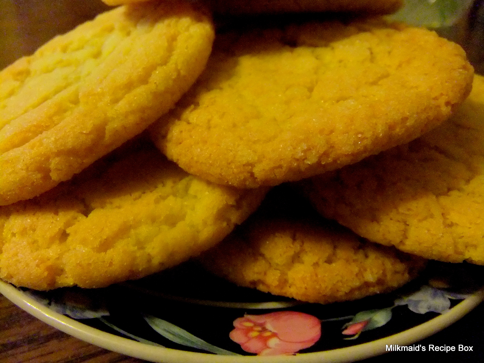 Milkmaid's Recipe Box Egg Yolk Cookies*