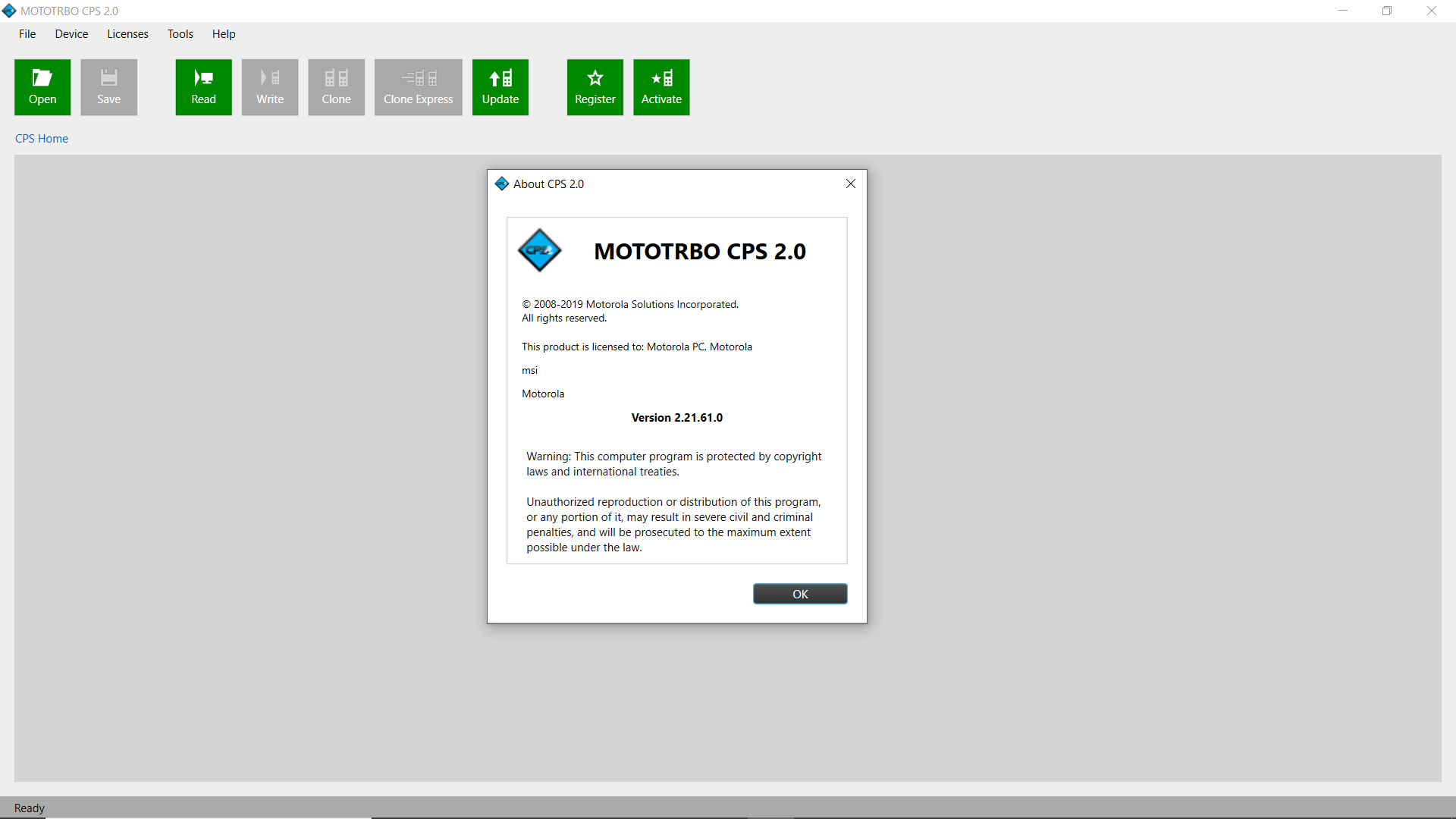 motorola mototrbo cps software download