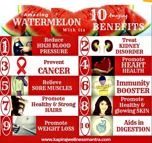 top 10 Benefits of watermelon