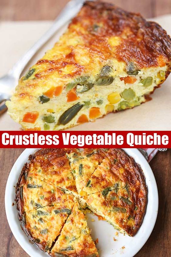 Crustless Vegetable Quiche Let S Eat