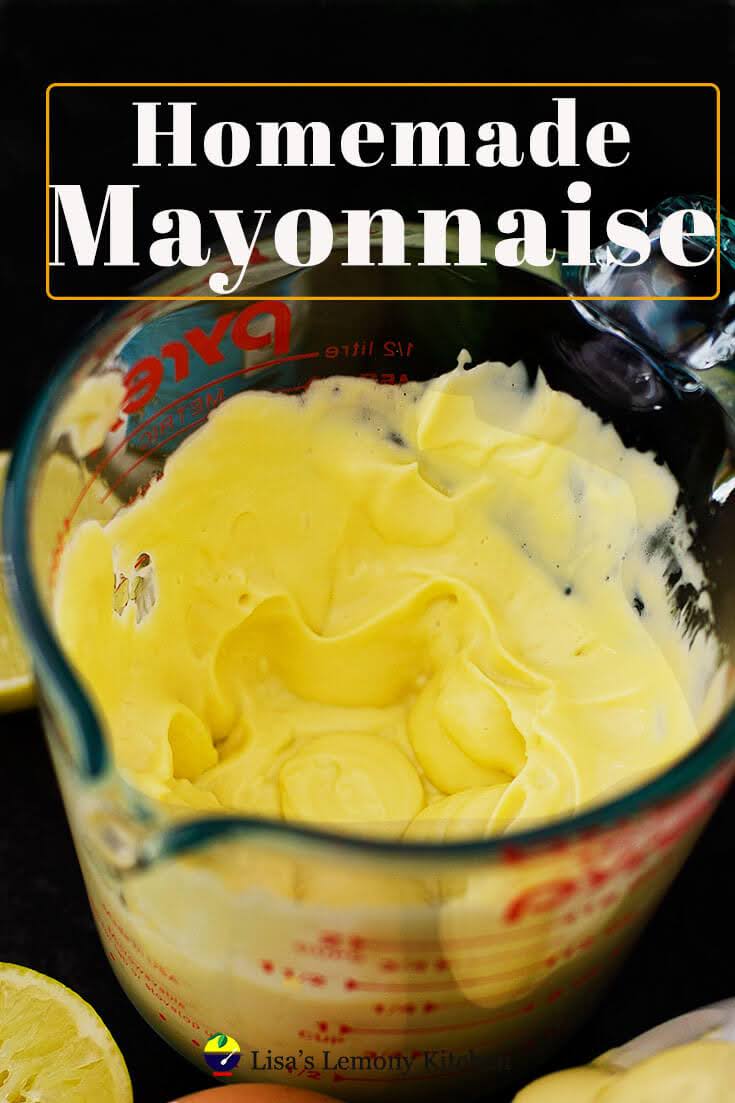 4 ingredients Homemade mayonnaise recipe. Easy to whip, made from fresh ingredients. No more store-bought mayonnaise once you'll learn how easy it is to make mayonnaise at home.