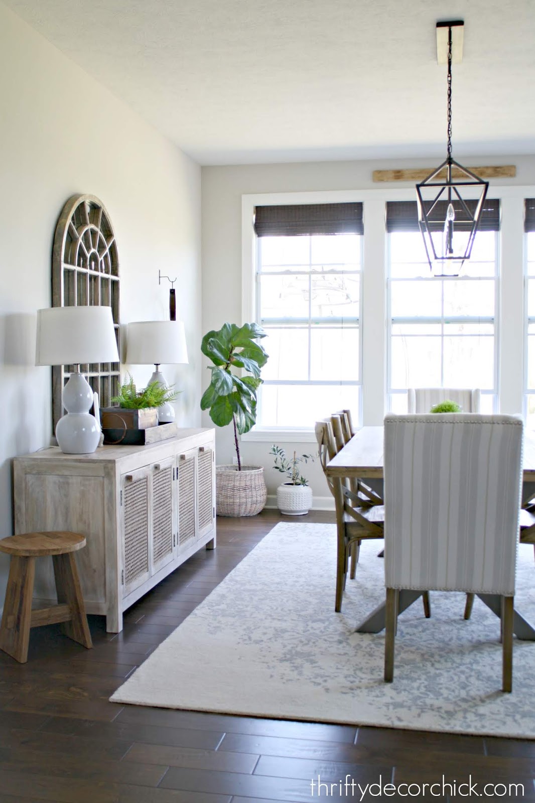 Dramatic Dining Room Makeover From Thrifty Decor