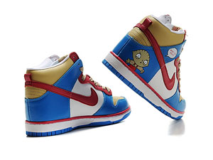 Cartoon Nike Family Guy High Tops Dunk What The Deuce Stewie Griffin ...