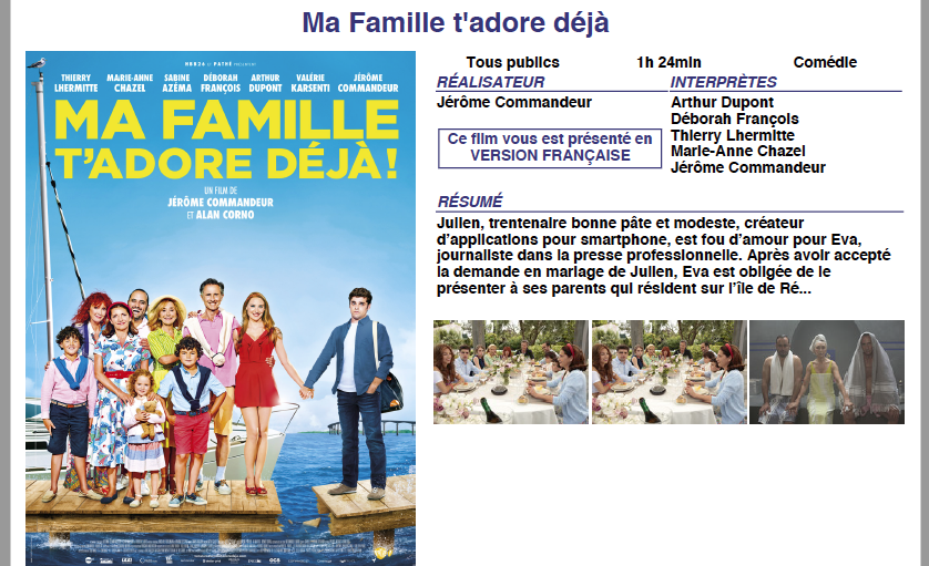 Ma Famille T Adore Déjà Streaming Vf Ciné de Noirétable