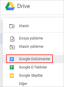 Google dokümanları