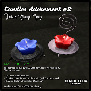 [Black Tulip] Textures - Candles Adornment #2