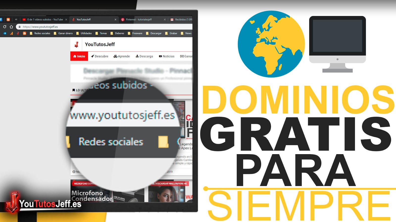 Dominios Gratis para Tu Web - Dominio Gratis Para Siempre