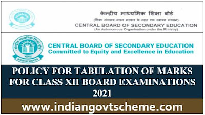 POLICY FOR TABULATION OF MARKS