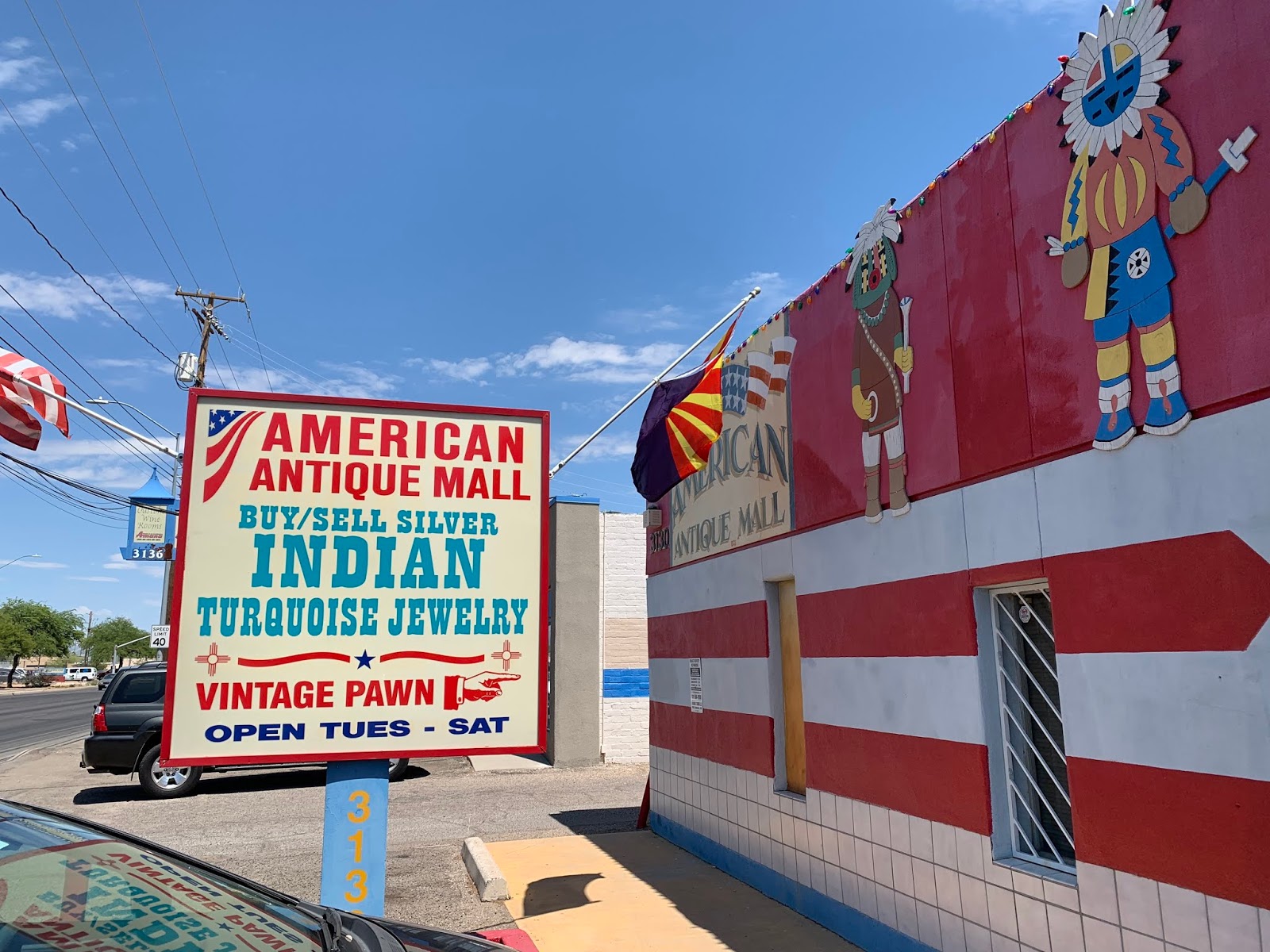 北アリゾナ、ホピ、アルバカーキ、再びアリゾナに戻りました アンティークストアで見つけたジャカラ