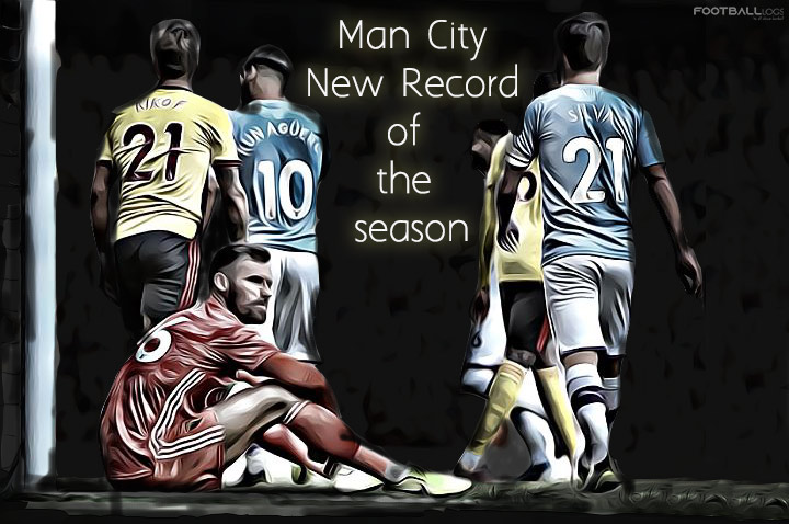 Rekor baru Manchester City vs Watford