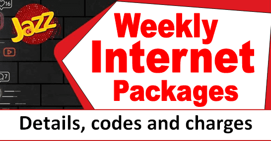Jazz weekly internet packages and codes 2020