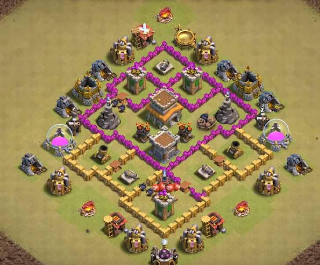 Base Town Hall 6 Clash of Clans War