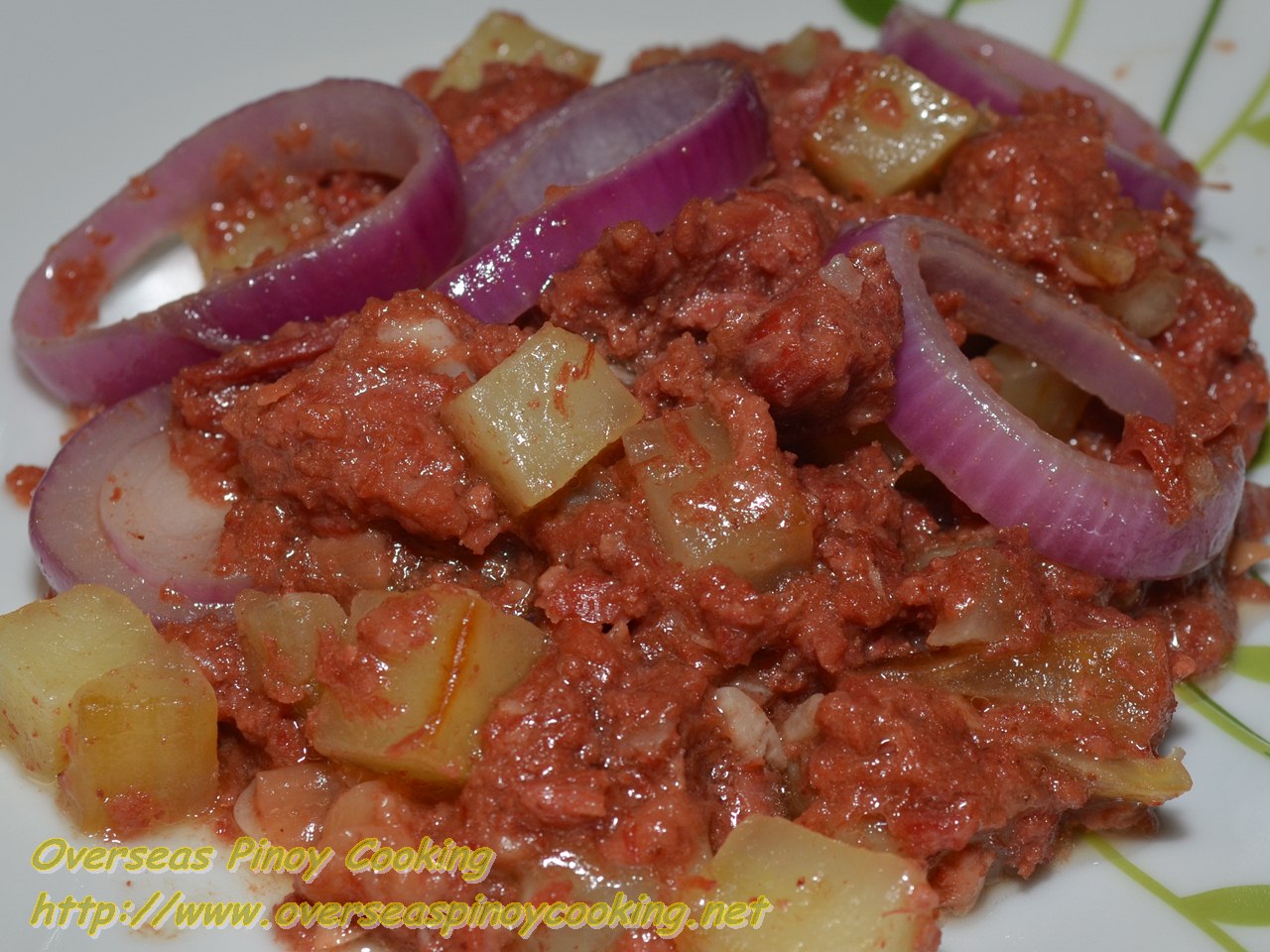 Ginisang Corned Beef with Potato, Ginisang Carne Norte at Patatas