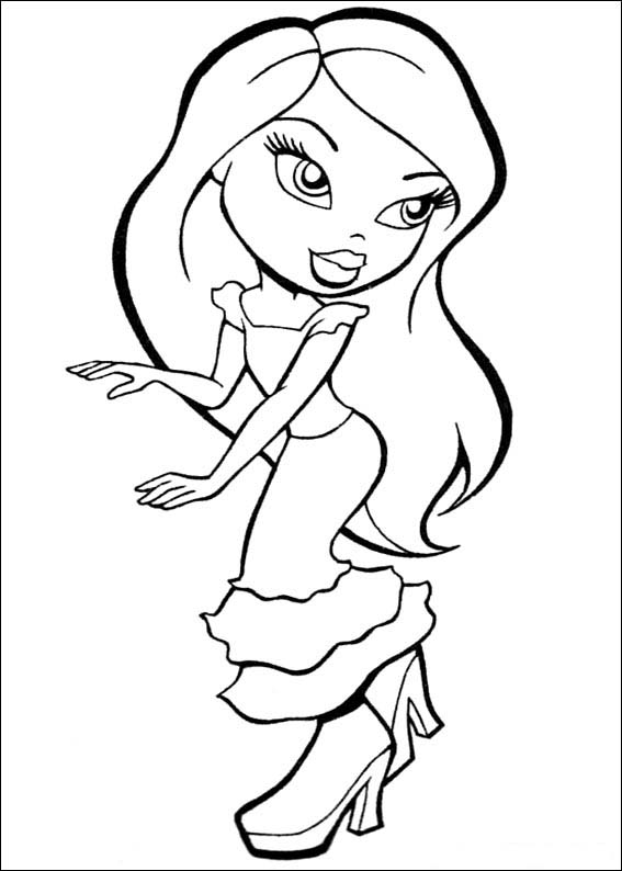 bratz and boots coloring pages - photo #46