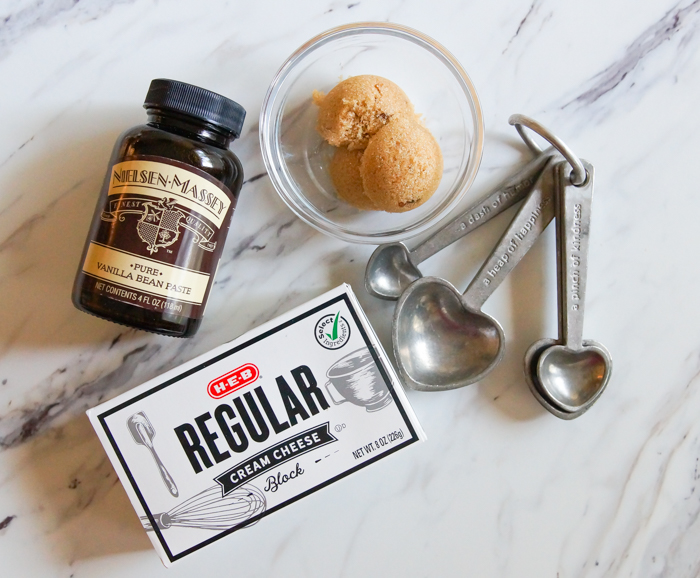 Vanilla Bean Cream Cheese Bake at 350°