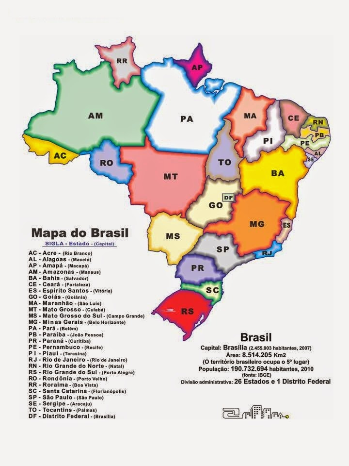 Estados Brasileiros E Suas Capitais