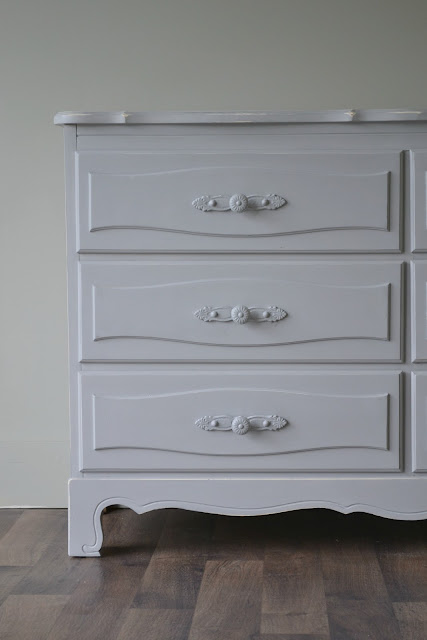 Funky Junk: Curvy French Dresser with CHEVRON