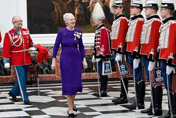 Queen Margrethe held a diplomatic reception for newly appointed ambassadors from Croatia,, Bulgaria, Russia, Chile and Malta