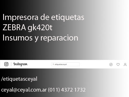 Impresora de etiquetas ZEBRA gk420 térmica Argentina