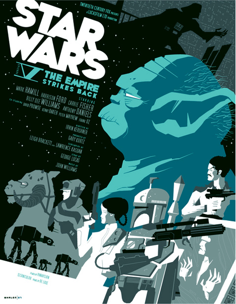 Star Wars Posters Reimagined. Star Wars: Episode V: The