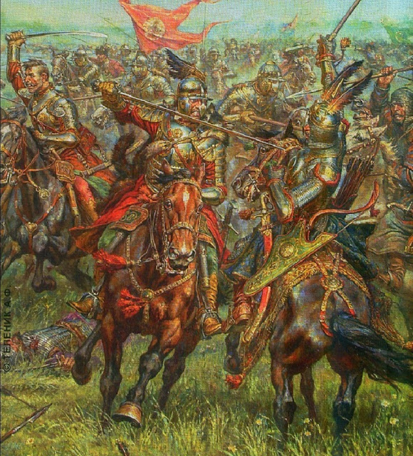 Смерть Тугай-бея в битве под Берестечком. Картина Анатолия Теленика