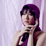 Yeon Da Bin Gorgeous in Purple Maxi Foto 6