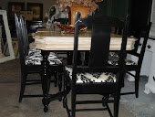 FRENCH GARDEN TREASURES TWO TONE DINING SET