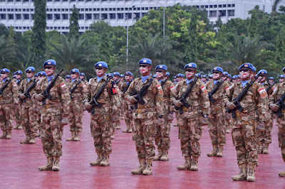 Kontingen Garuda TNI Siap mengemban Misi Negara di Afrika Tengah