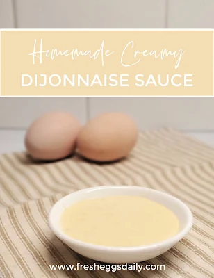 homemade creamy dijonnaise sauce