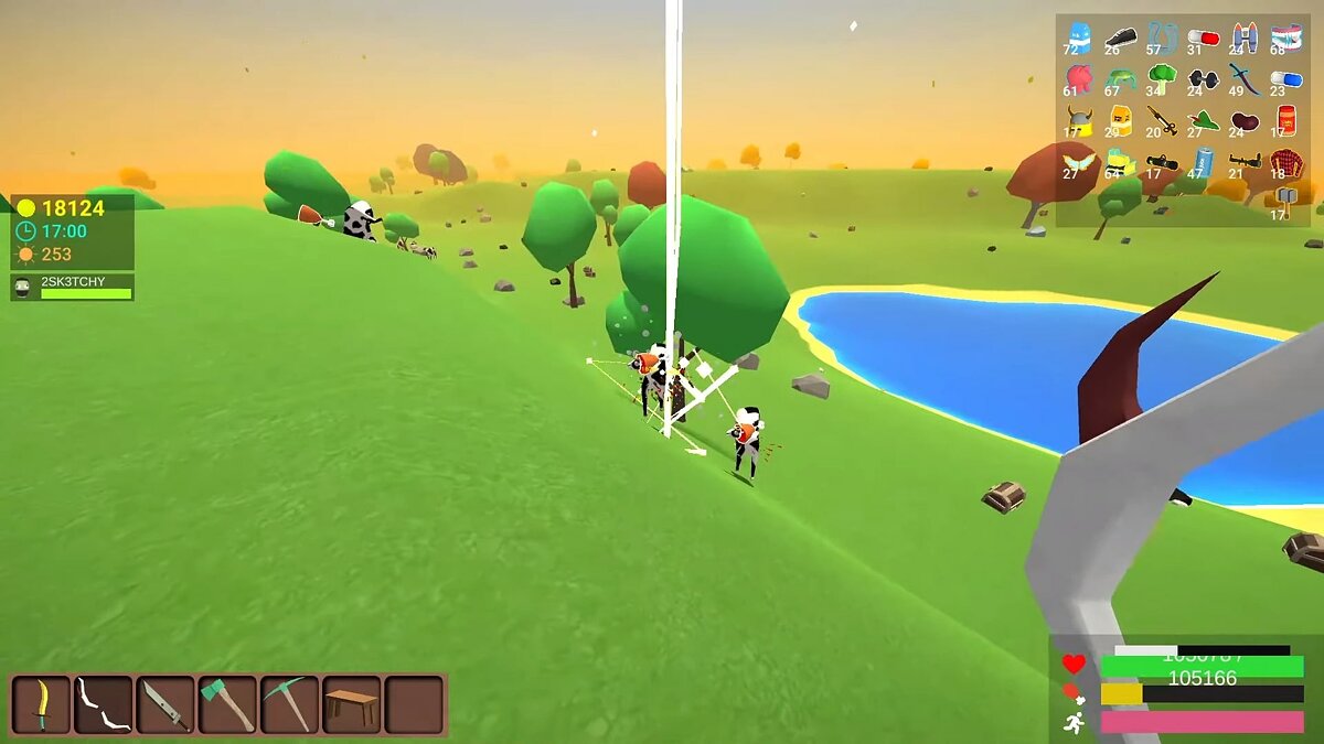 How to make and shoot a bow in Muck. All recipes for bows and arrows in the game