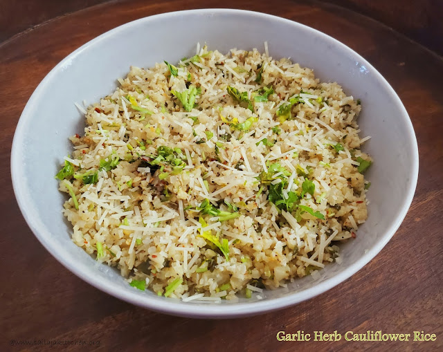 images of Garlic Herb Cauliflower Rice / Herb Cauliflower Rice / Cauliflower Rice With Herbs And Garlic