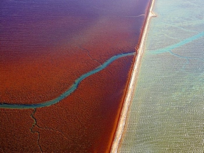Dampier salt flats of Pilbara Dampier salt flats of Pilbara