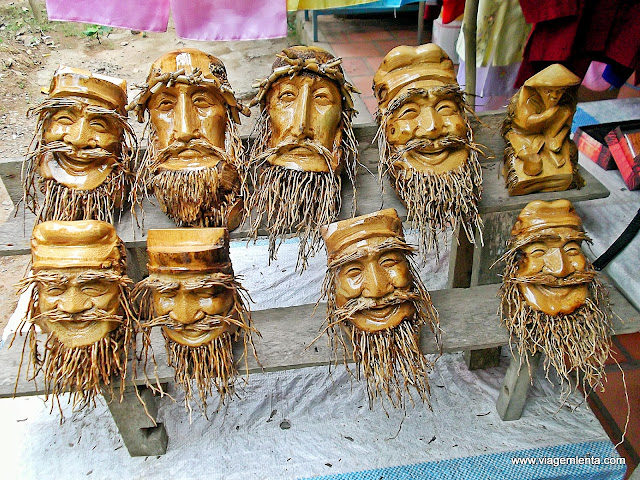 Artesanato em uma das ilhas do delta do Rio Mekong