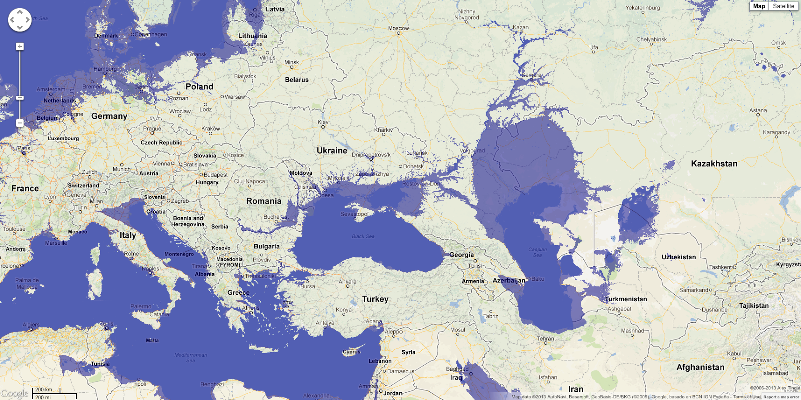 Города казахстана над уровнем моря. Карта затопления при подъеме уровня мирового океана. Карта России после потопа. Карта глобального затопления России.