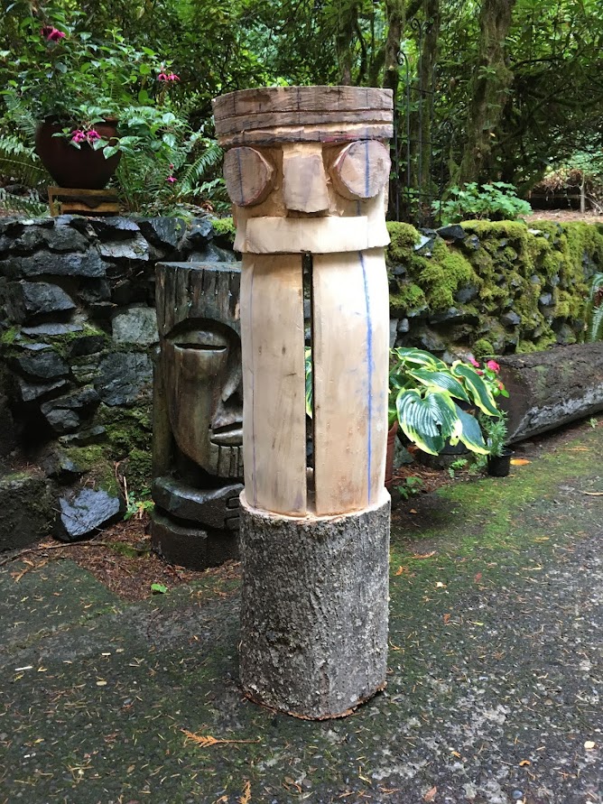 Also worked this large and heavy slit gong looking ash log.