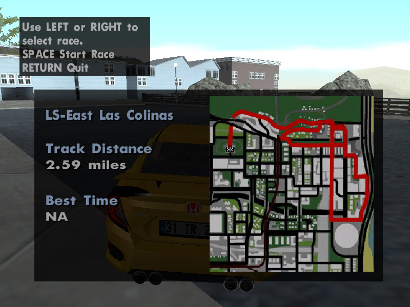 Race Mod for GTA San Andreas Zaeem Gaming Zone