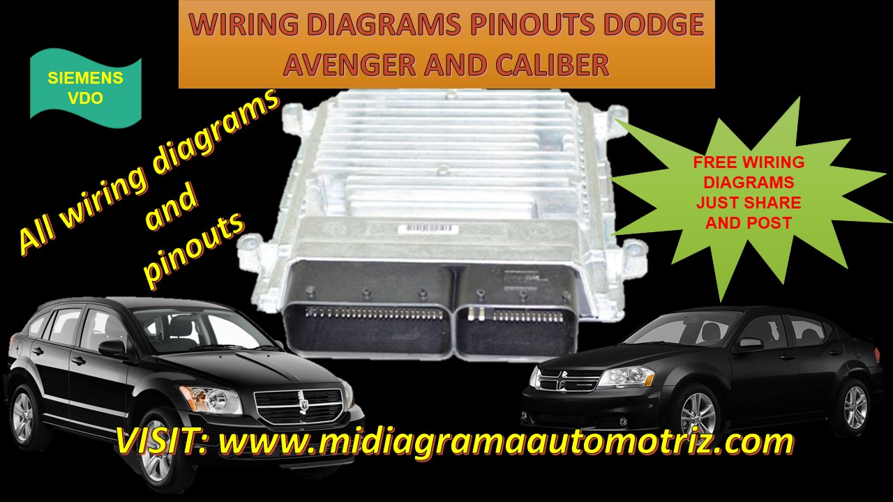 PINOUTS DODGE AVENGER, CALIBER || WIRING DIAGRAM DODGE AVENGER, WIRING