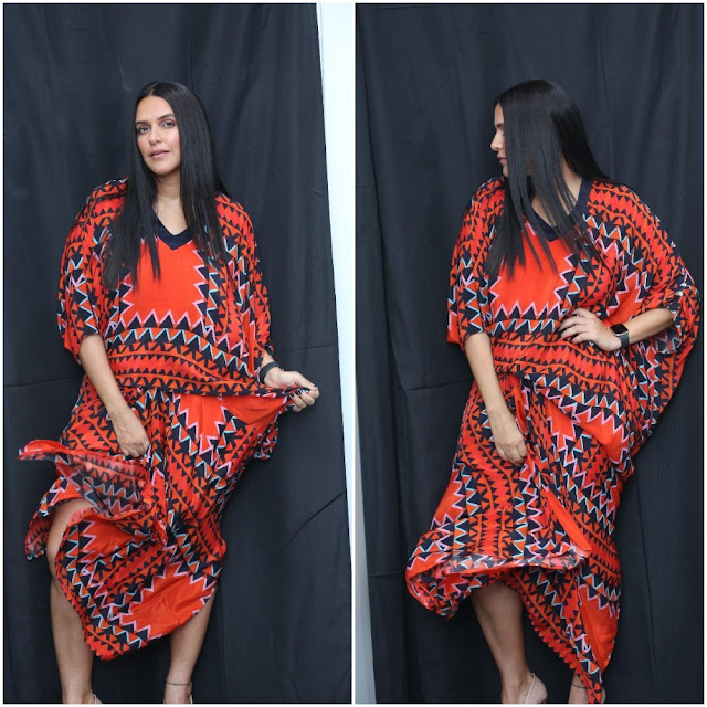 Neha Dhupia Wearing Urvashi Joneja 