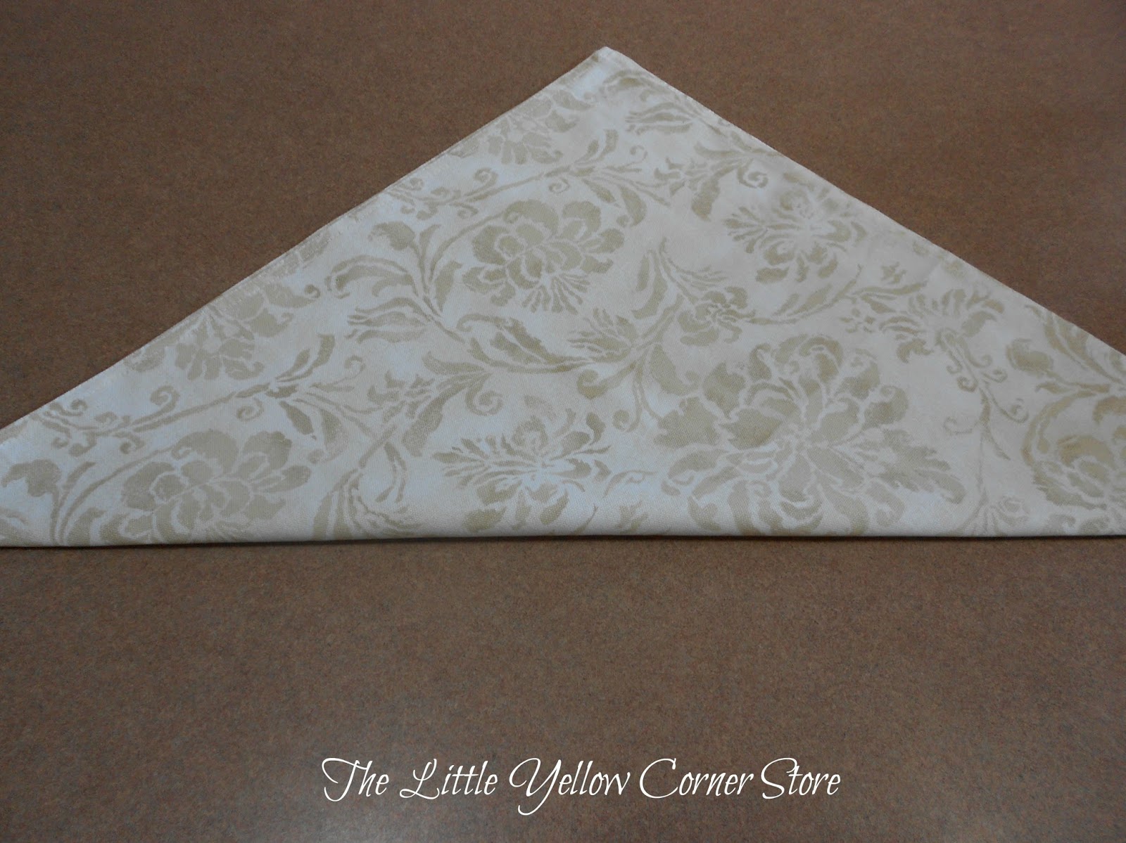 The Little Yellow Corner Store Leaf Napkin Fold Instructions