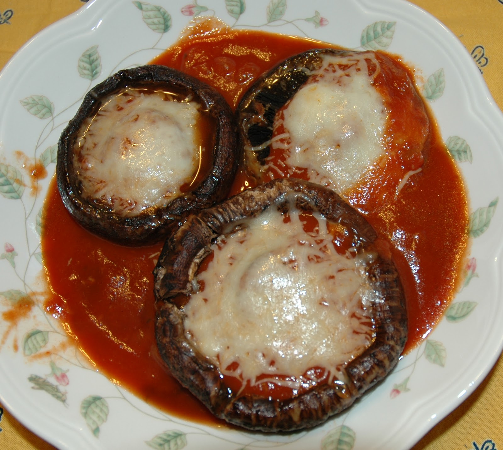 DeLish DeMaria A "meaty" vegetarian feast Portobello Parmesan